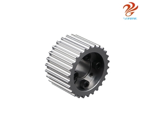 HTD8M脹套式同步輪鋁合金本色氧化無擋邊配套R18-24-47脹套